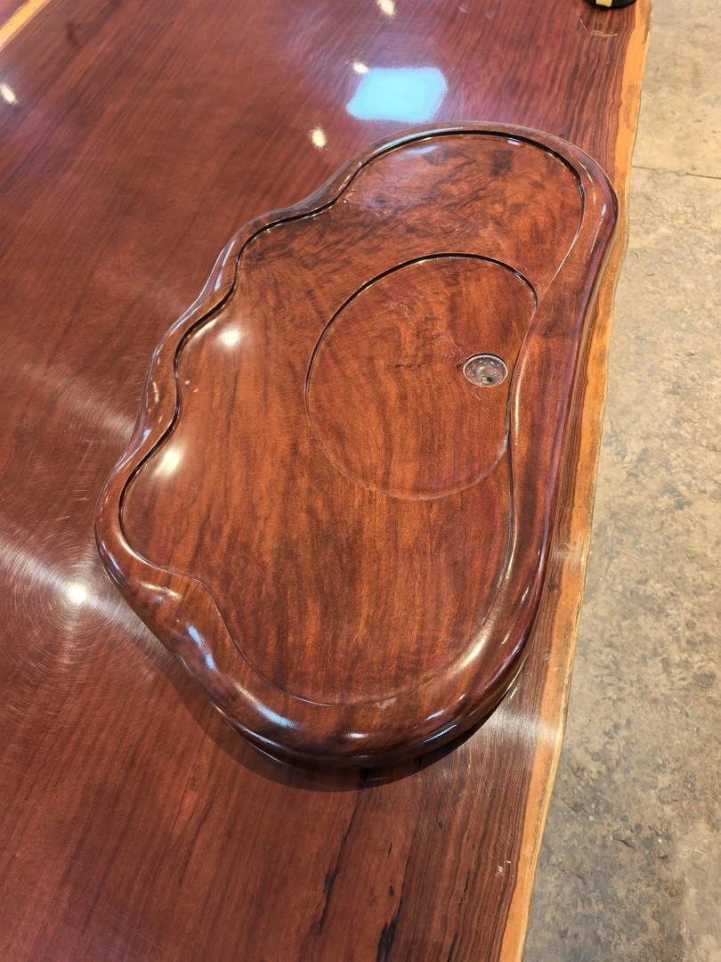 轻奢家用整块原木茶盘