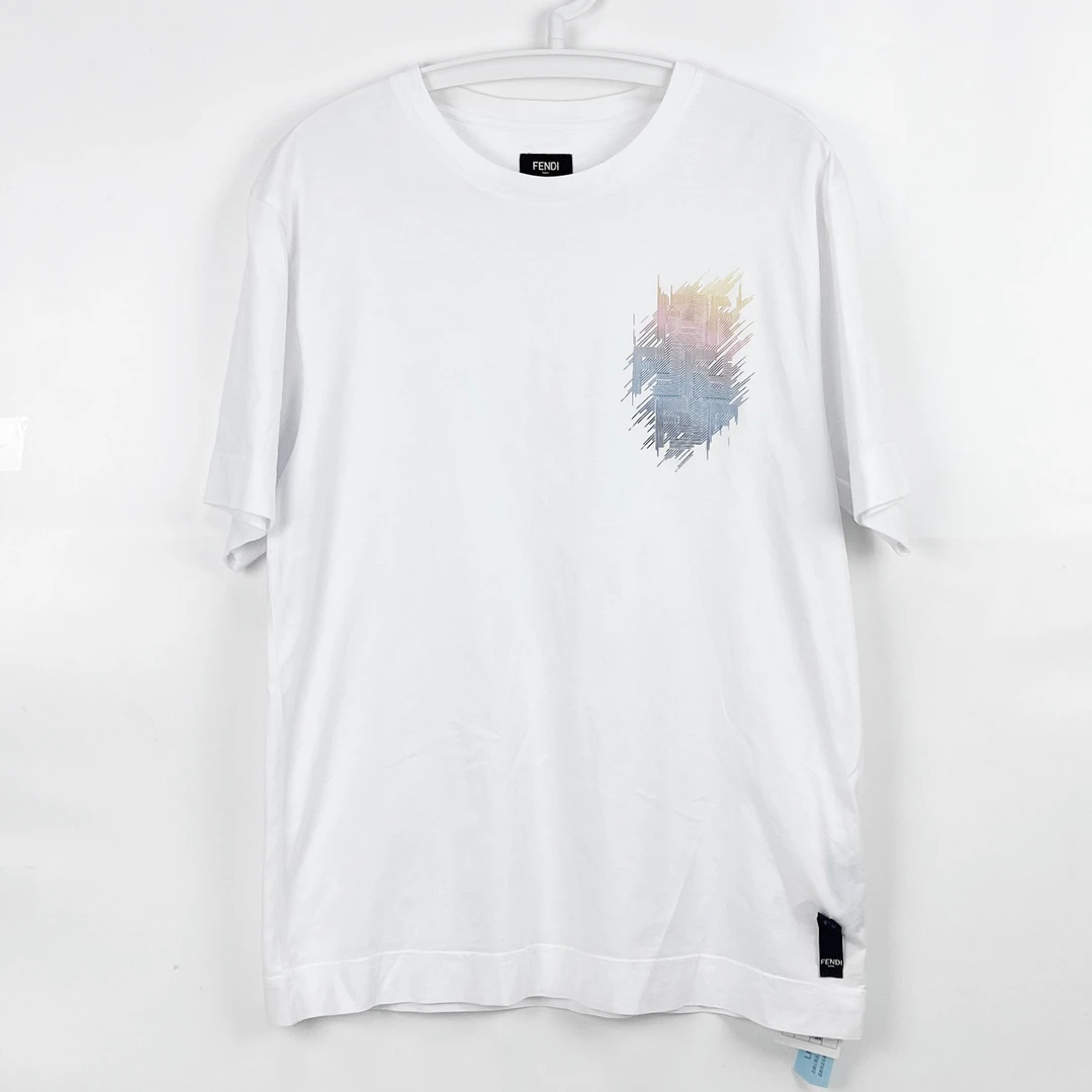 99新 FENDI/芬迪 S码 23限定logo印花短袖 专柜价5400