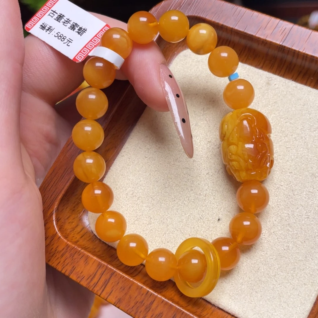 蜜蜡手链未镶嵌手串