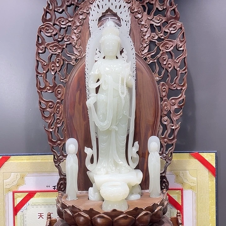 和田玉未镶嵌摆件