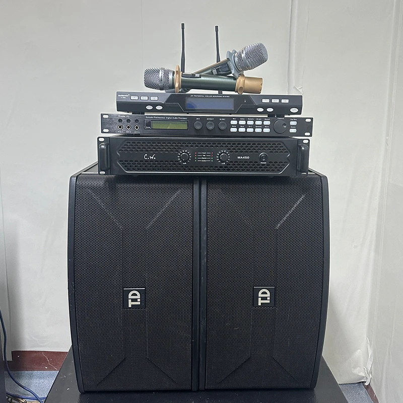 9新  10寸卡包音箱-唐龙太极音响四件套（不包邮）话筒功放效果器