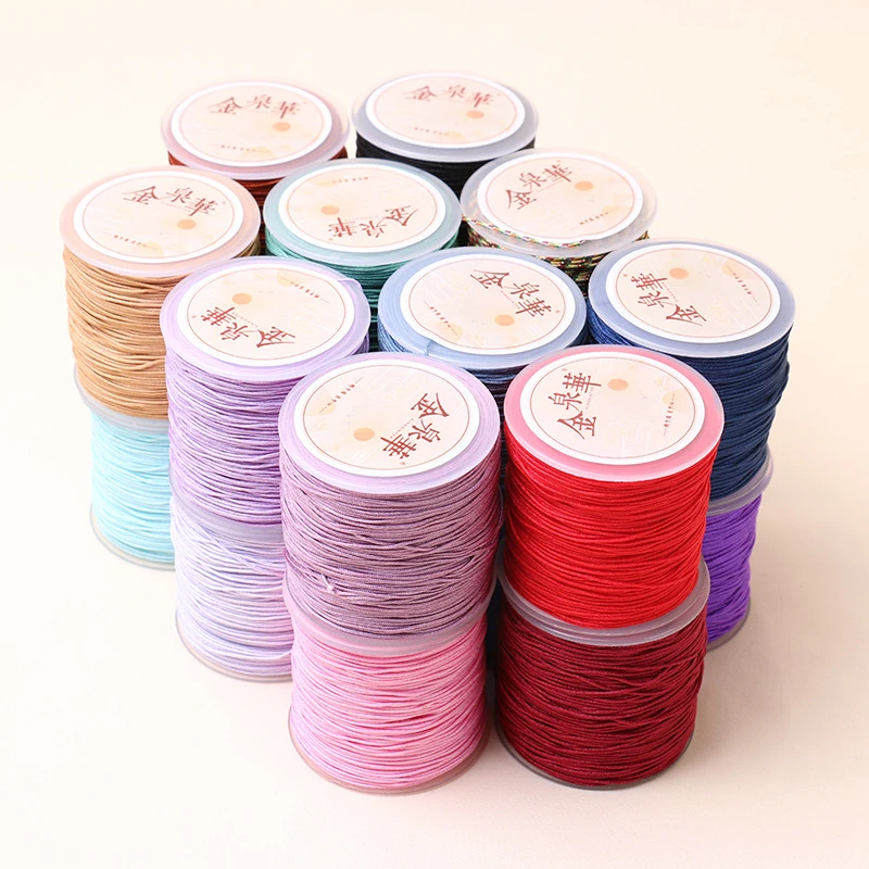 72号台湾玉线中卷七彩珠宝锦纶线手链diy手工中国结编织专用线绳
