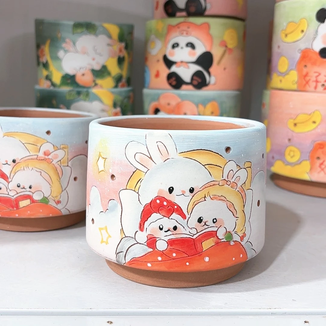 紫砂花盆手工花盆默认微瑕11/10微瑕