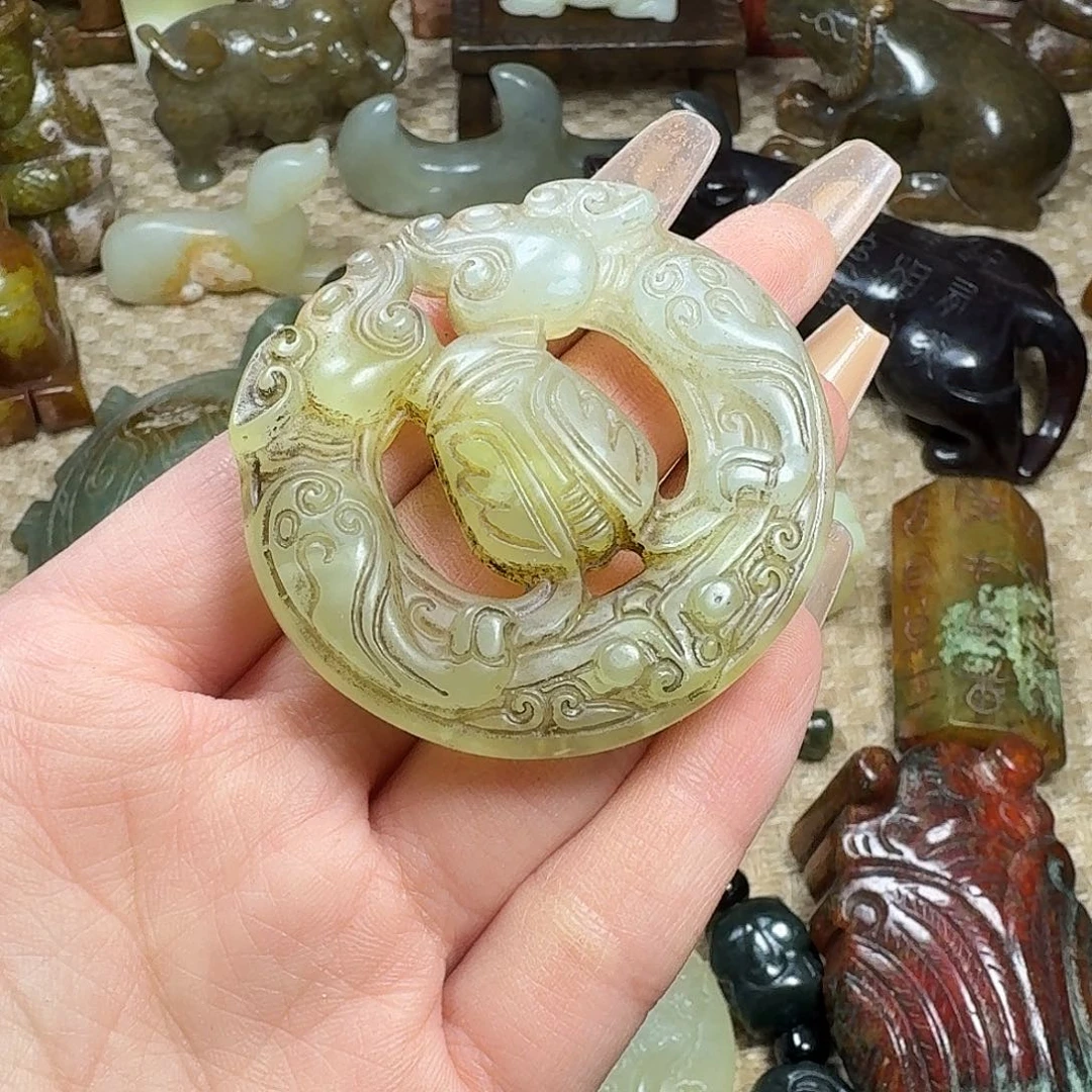 白玉菩提吊坠挂件