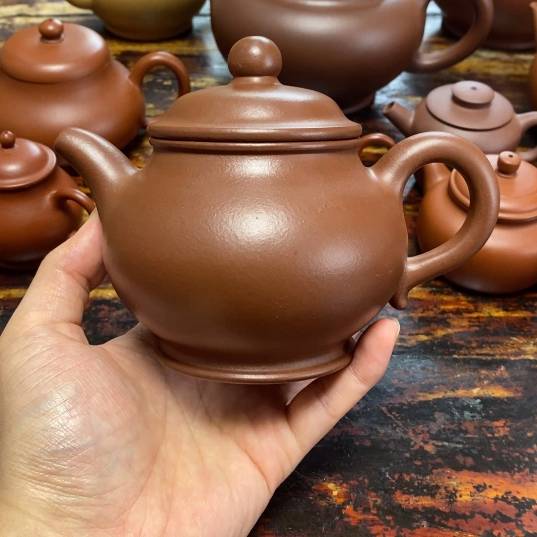 蟲***茶茶壶紫砂杜老师全手工潘壶320毫升紫泥