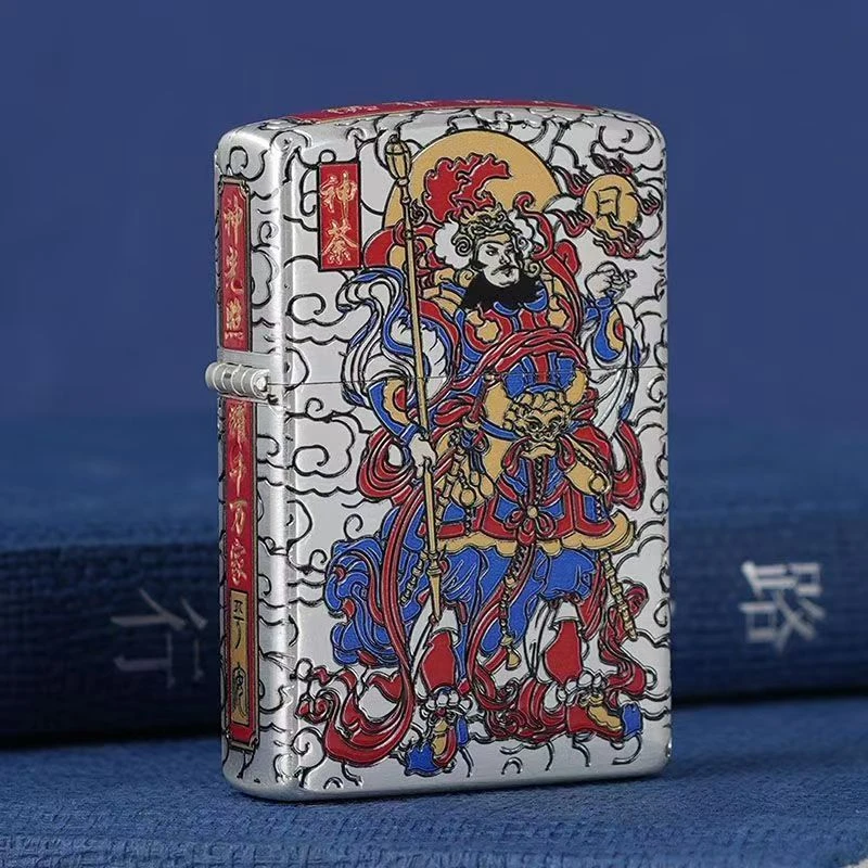 ZORRO佐罗金标三代煤油打火机【门神神荼】黄铜机身超薄送友礼品