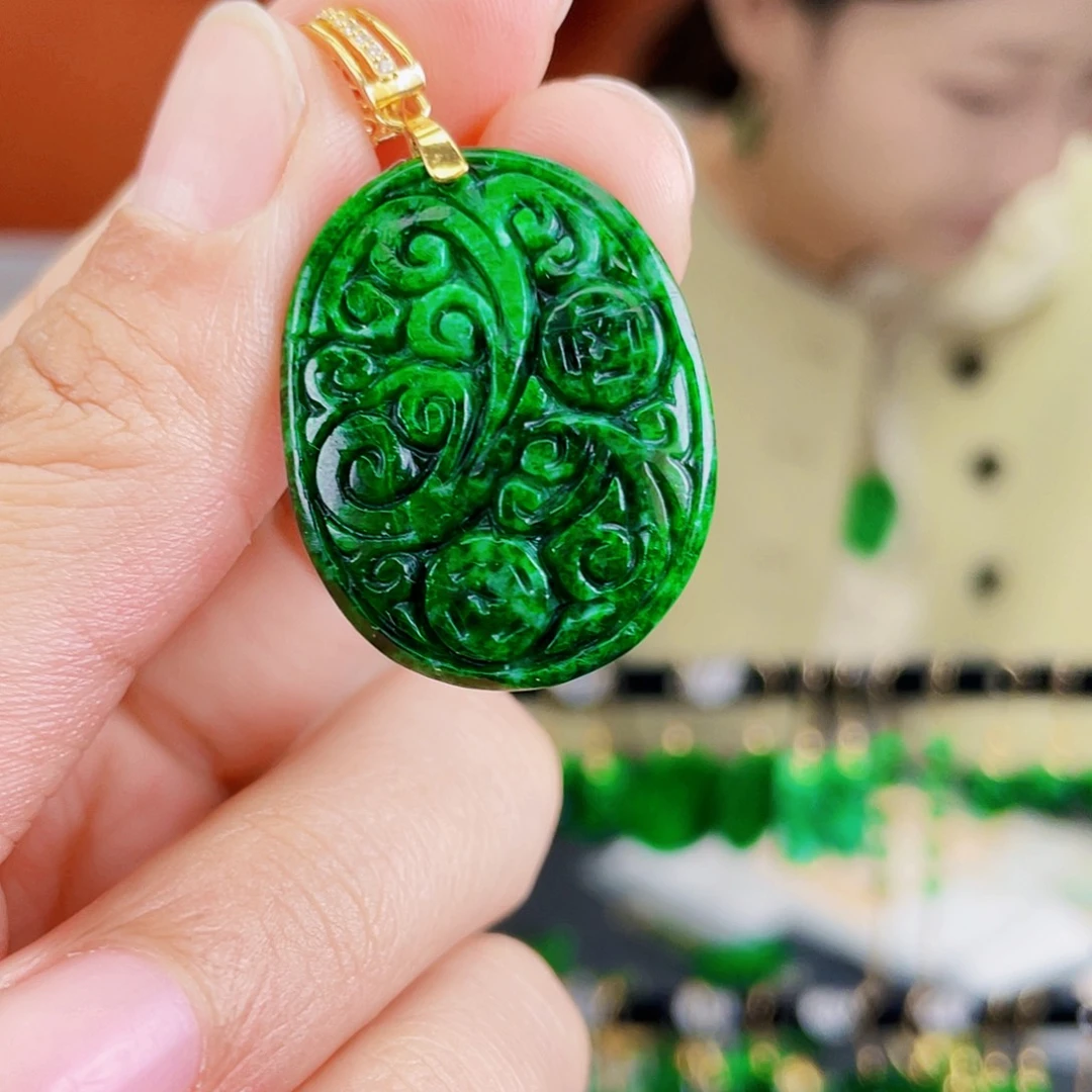 翡翠未镶嵌耳饰饰品