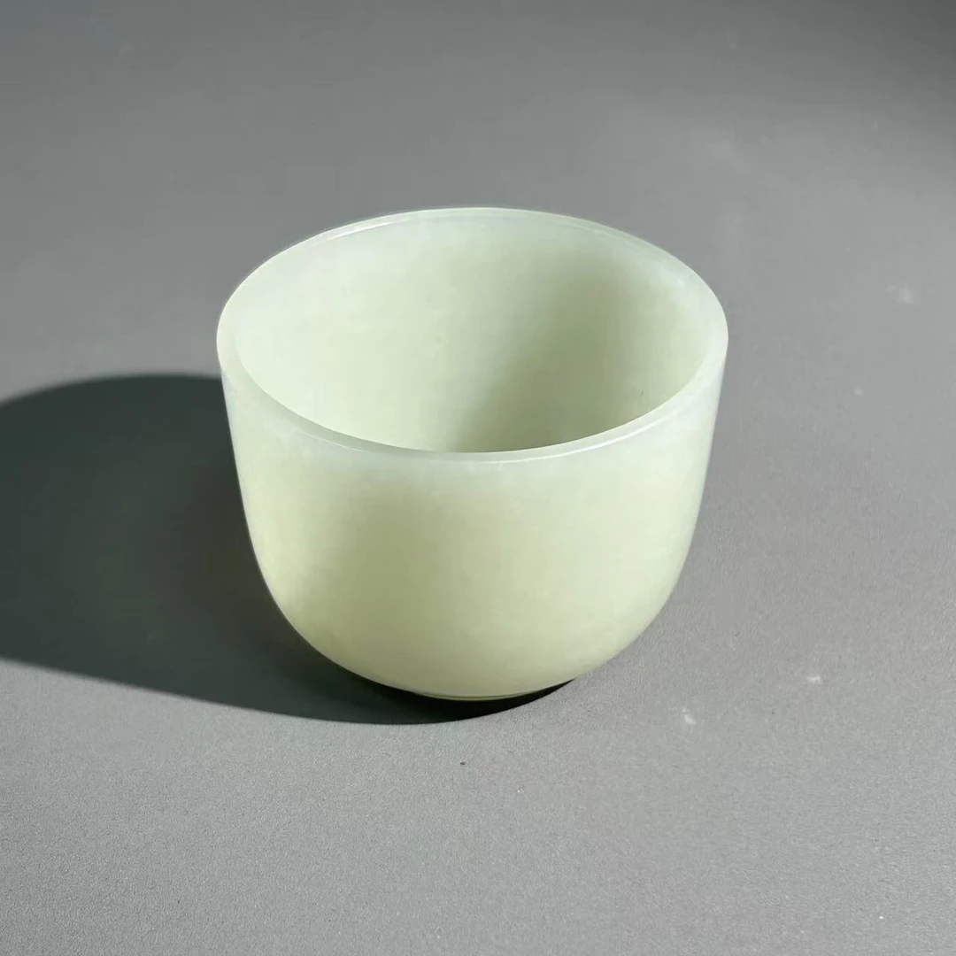 清代和田玉杯