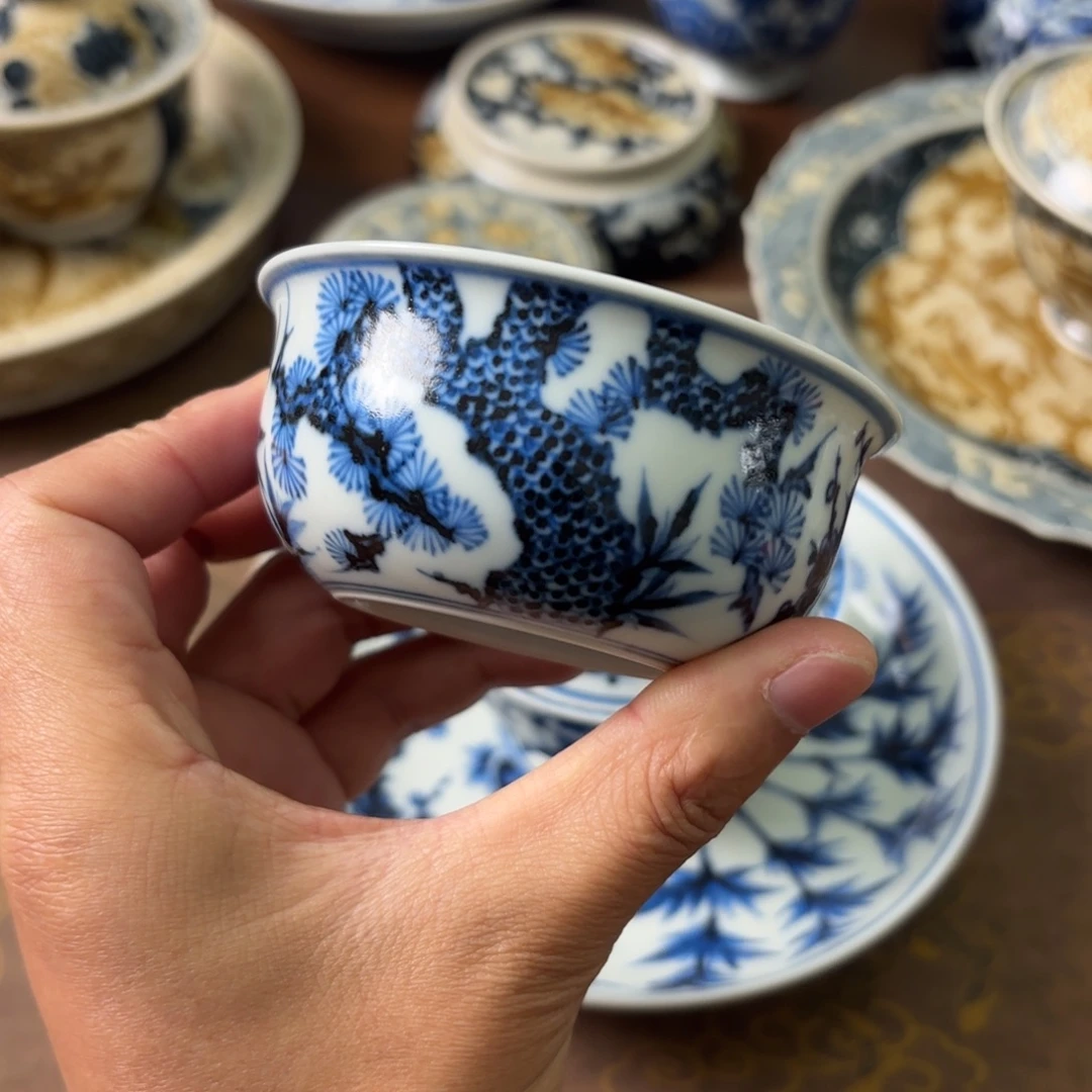 陶瓷摆件景德镇手绘茶器