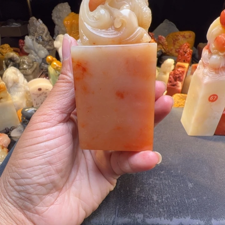 开***心寿山石芙蓉石印章