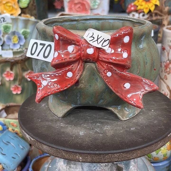 紫砂花盆粗陶材质多肉花盆