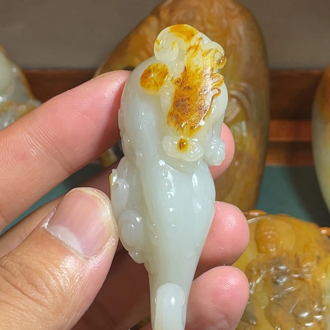 和田玉未镶嵌吊坠(不含链)