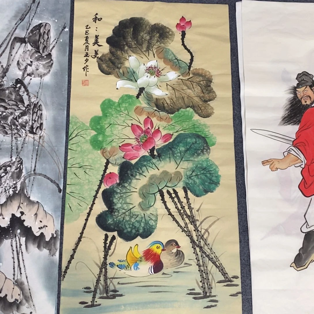 国画尺寸100✖️50三尺手绘画