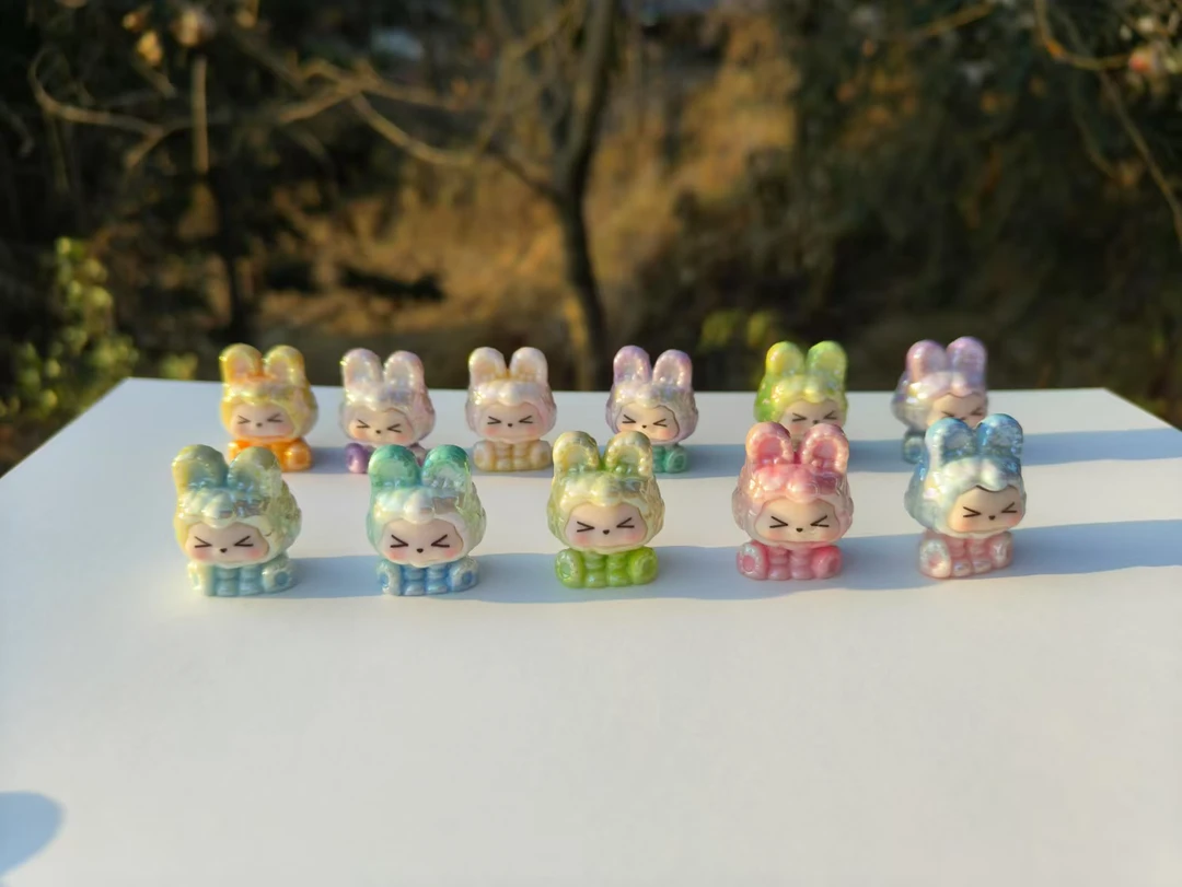【雨宸diy】电镀三色kiss 亲子玩具小摆件