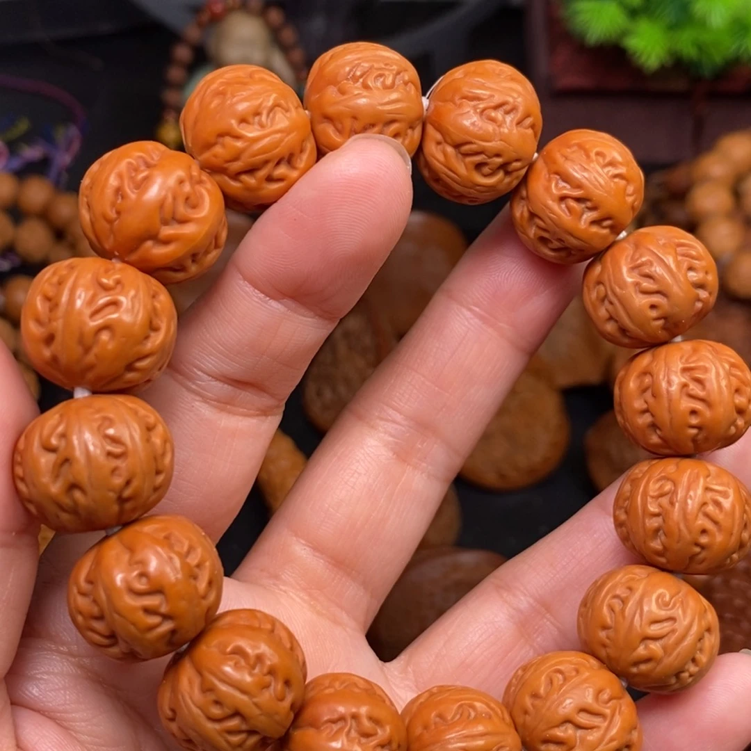 菩提籽类橄榄核雕刻手串手链项链吊坠