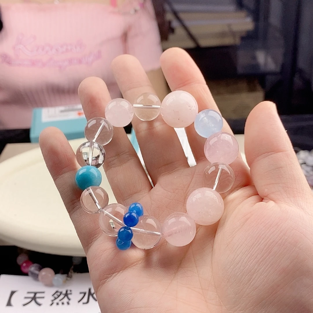 银S925镀金镶嵌手链水晶