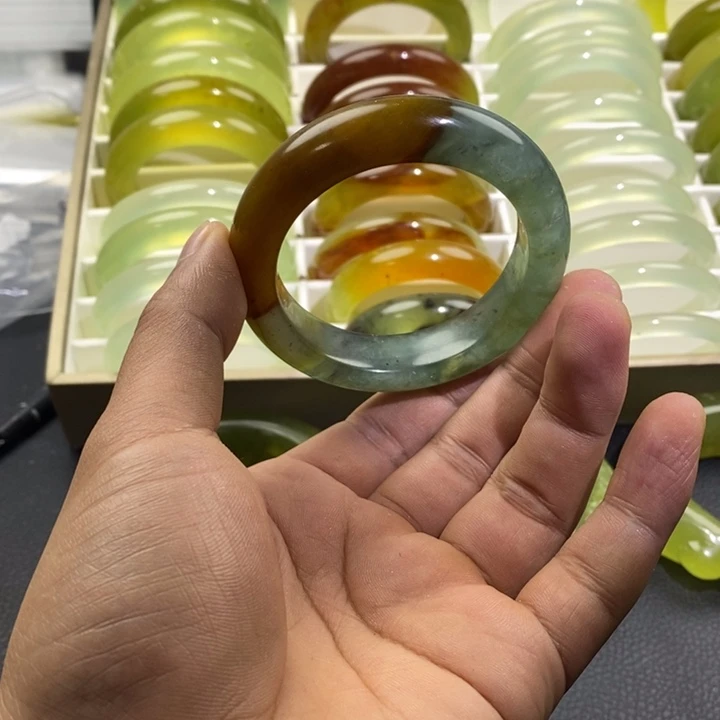 蛇纹石玉合金手镯54