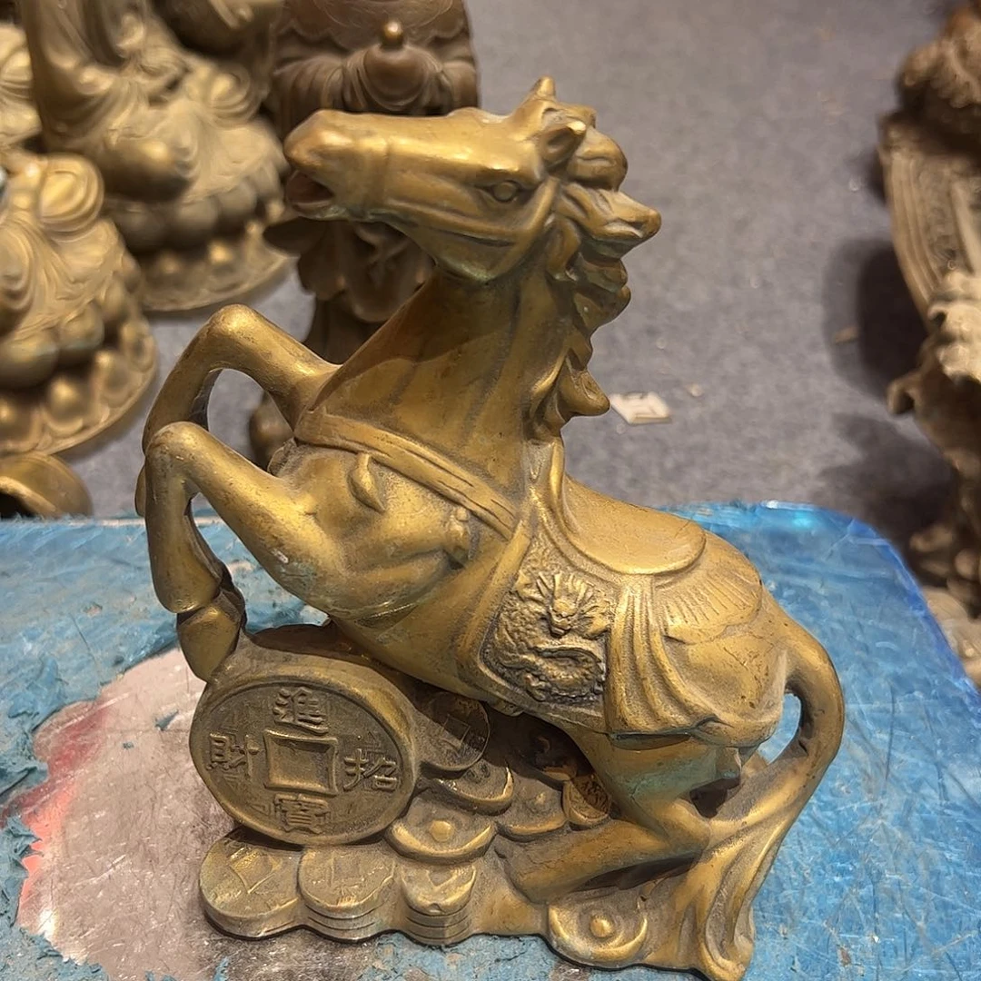 祝*！微瑕疵黄铜摆件工艺品