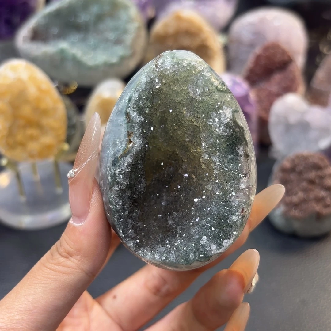 紫晶未镶嵌大型摆件（非配饰）龙蛋