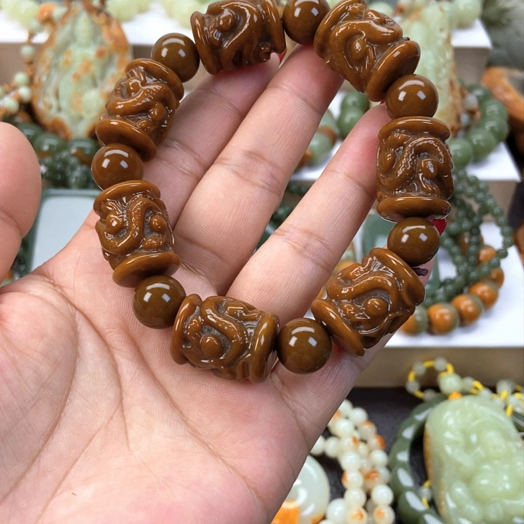 透闪石质玉手串未镶嵌