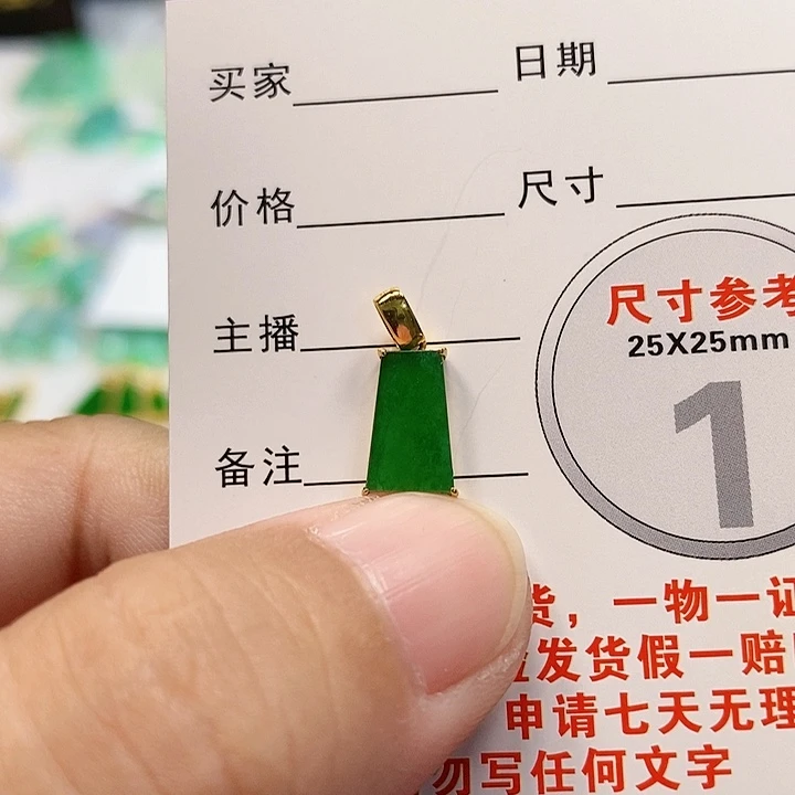 【闪购商品】翡翠颈饰18K金镶嵌翡翠