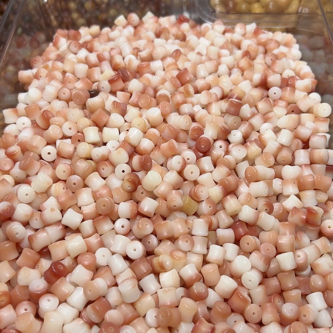 菩提根/象牙果吊坠100颗➕20颗粉色竹节