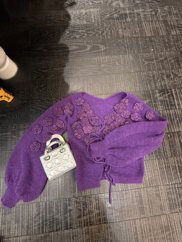 大气元（毛衣）复古针织马海毛