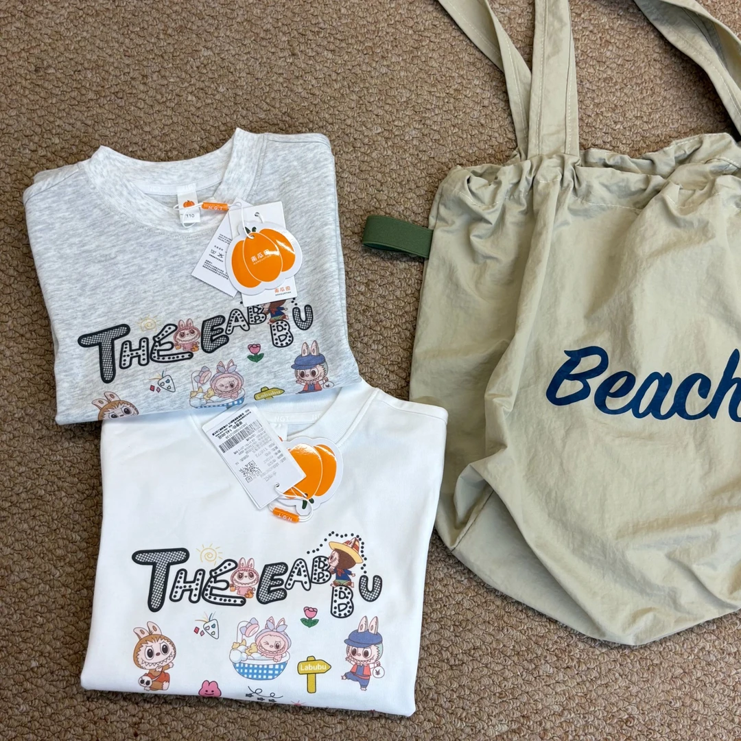 小熙家秋季新款女中童卡通布布长袖圆领打底衫T恤681202-123