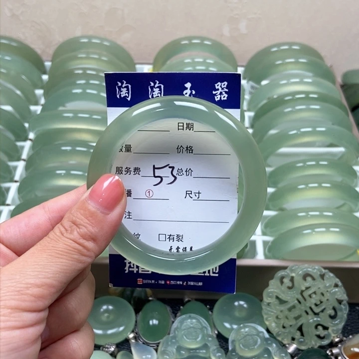 蛇纹石玉未镶嵌手镯0****.