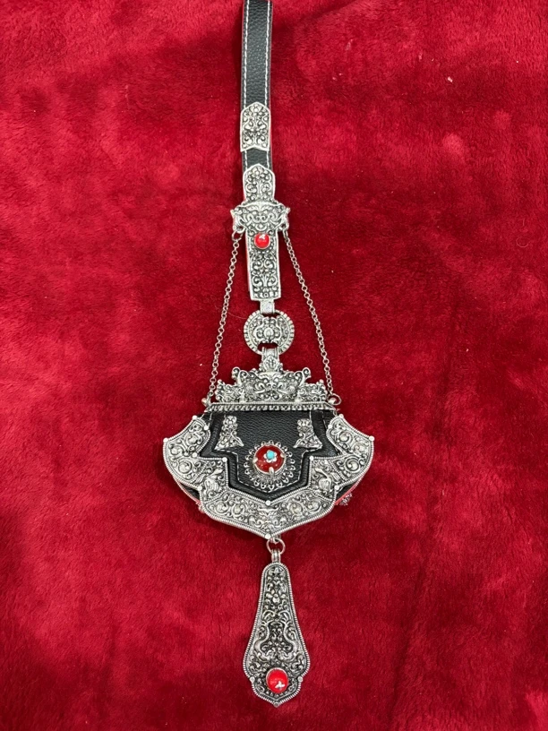 藏族风格合金钱包链子配饰