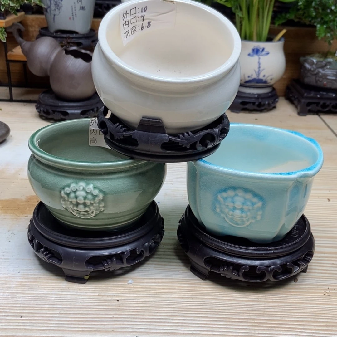 瓷片陶瓷花盆陶瓷艺术