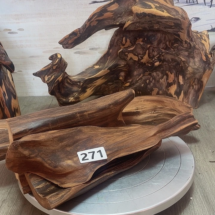 李***三木直播间木质摆件