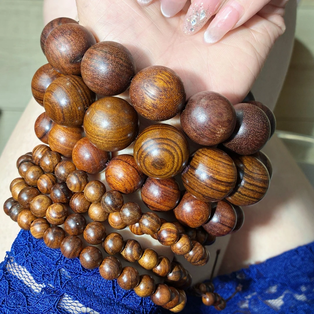 巴布亚贡木手串 多规格可选  天然椰奶香味 多样性发其一