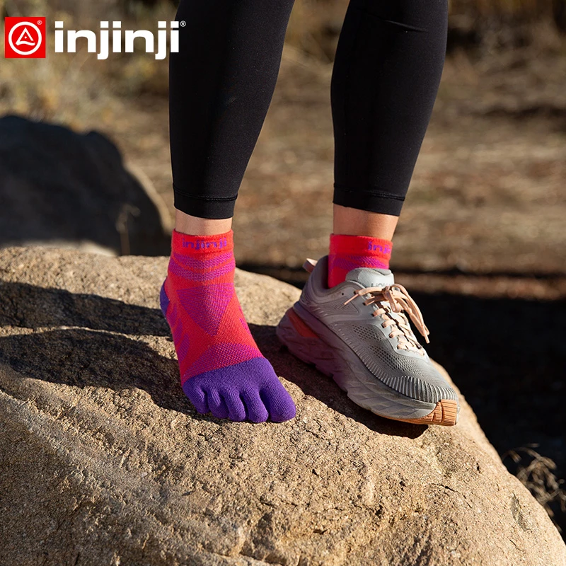 Injinji女款马拉松五指袜中筒加厚户外运动越野跑徒步登山ULTRA