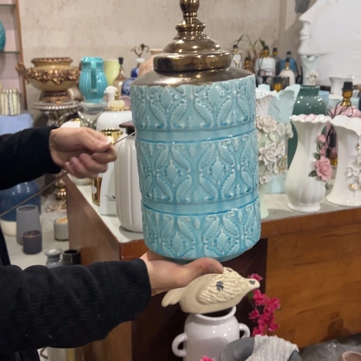 摆件高度38厘米口径9厘米微瑕捡漏