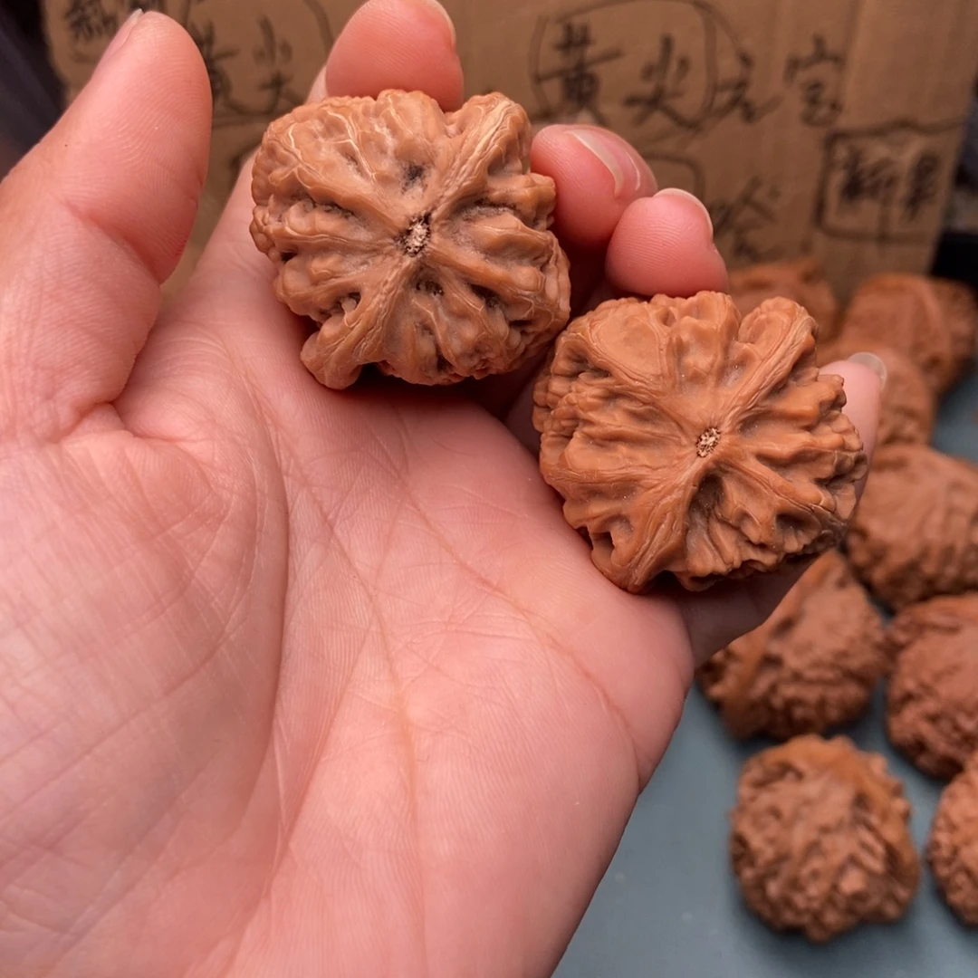 吊坠文玩核桃红锦鲤1