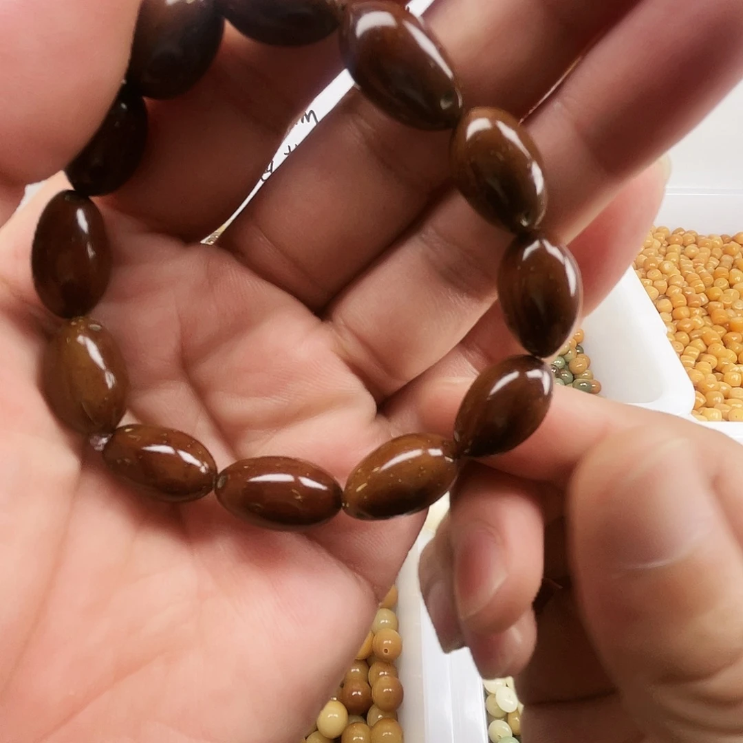 紫金鼠手串水滴枣珠
