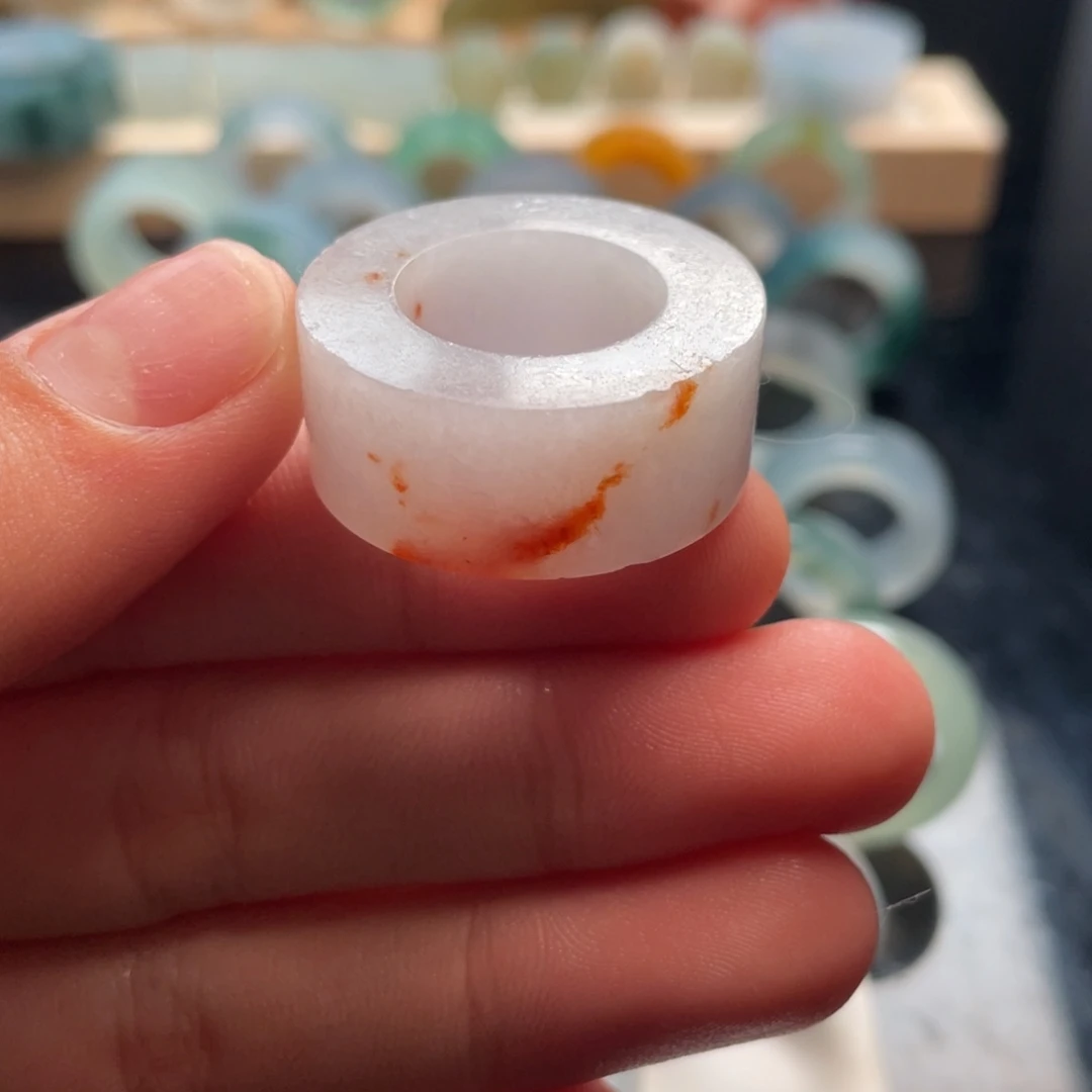 定制翡翠未镶嵌清**清戒指