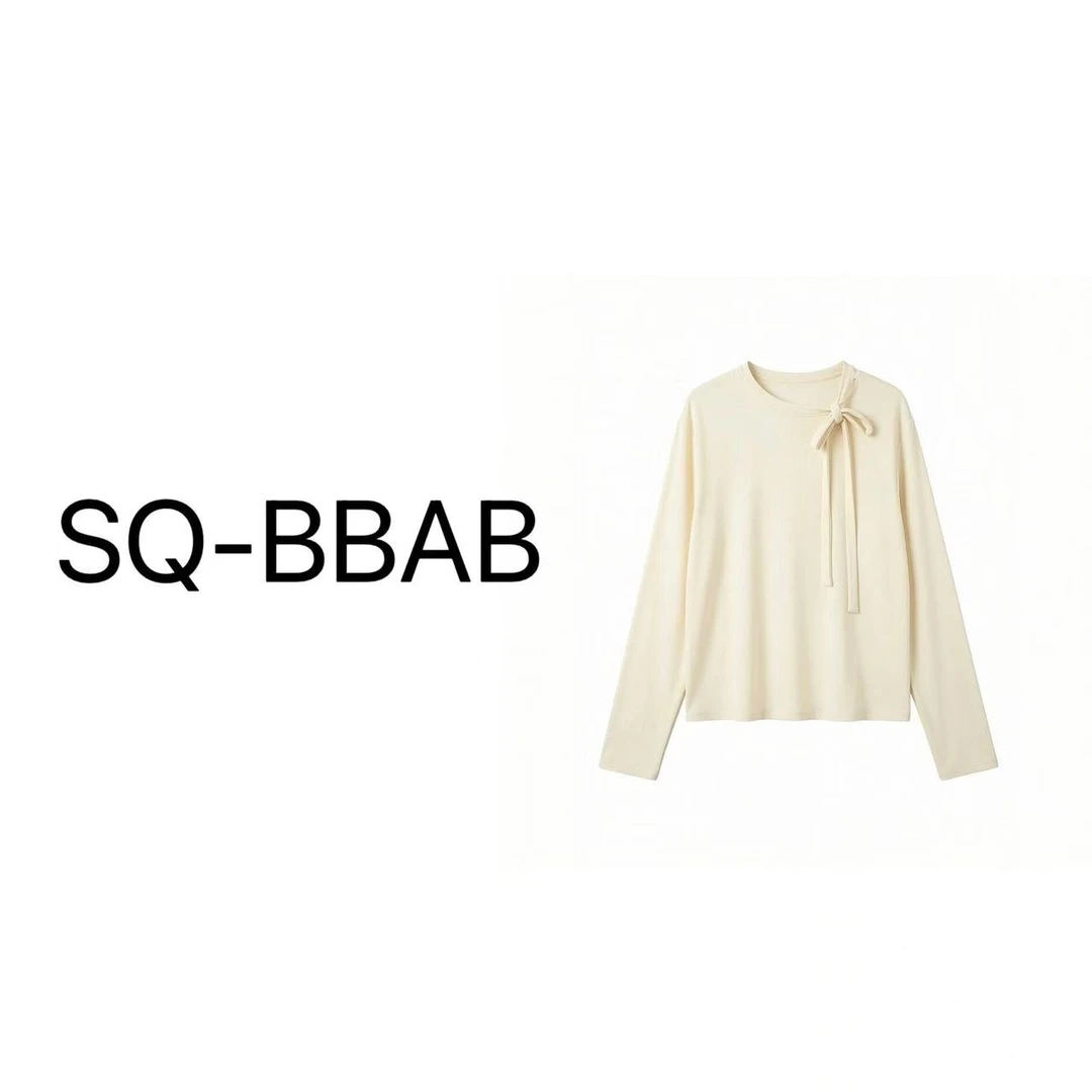 F5191大码女系带高弹纯色打底衫