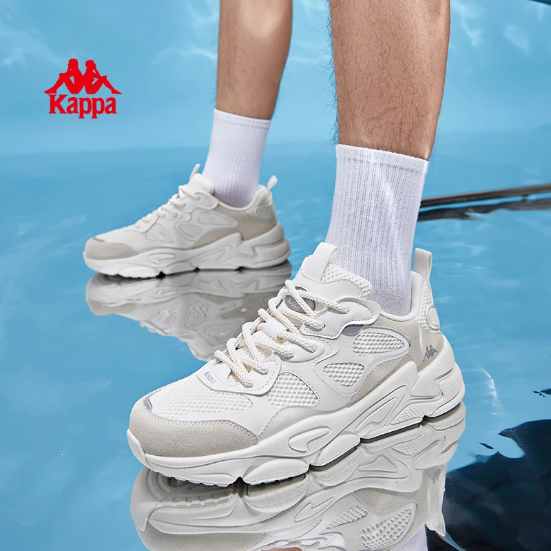 Kappa/卡帕情侣老爹鞋夏季透气网面运动跑步鞋男鞋休闲老爹鞋子