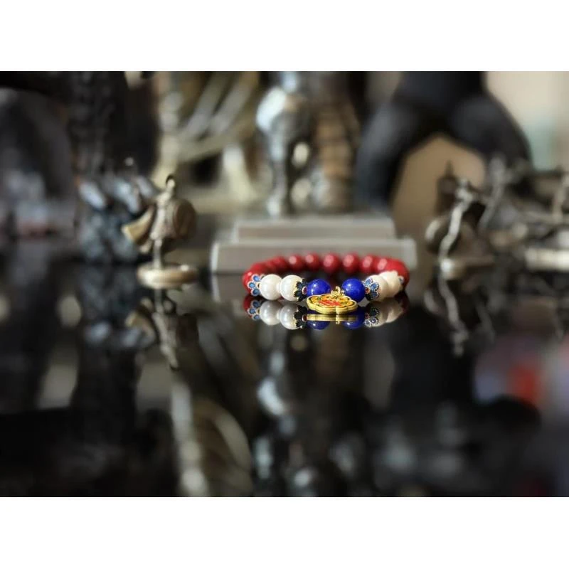 天然辰砂S级精选手串303（无礼盒发货）