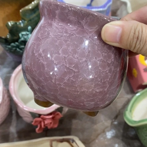 三角冰裂紫色311331陶瓷