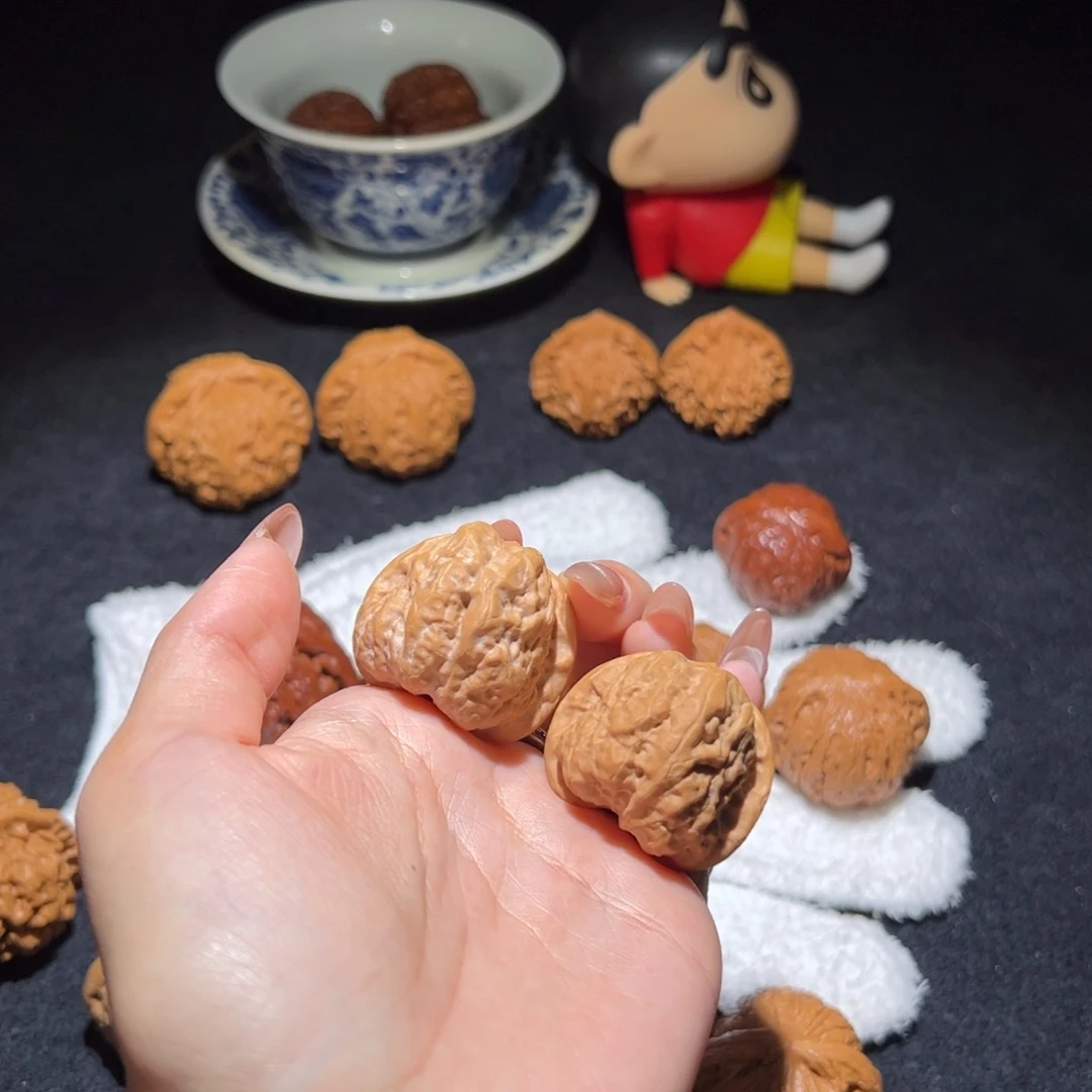 文玩核桃把件34+蛙蛙