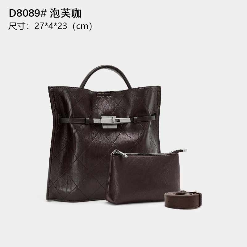 【RAIN.CUN】ZT-D8089-泡芙咖RAIN.CUN气质百搭简约斜跨轻奢女包
