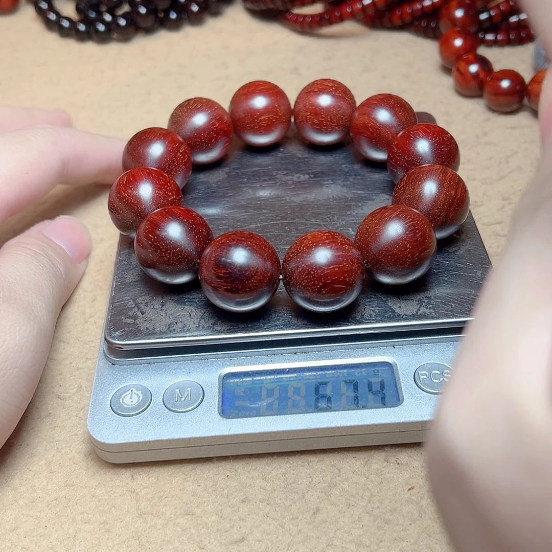 巴***叩小叶紫檀手串/手链20天花板干磨头货