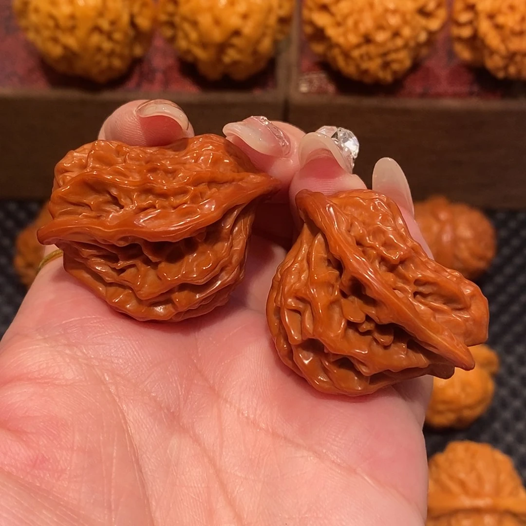 文玩核桃吊坠盘山小鸟34精品2249