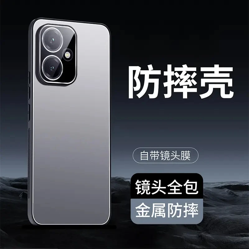 适用于荣耀400/400pro冰铝磨砂手机壳全包防摔简约高档硬壳