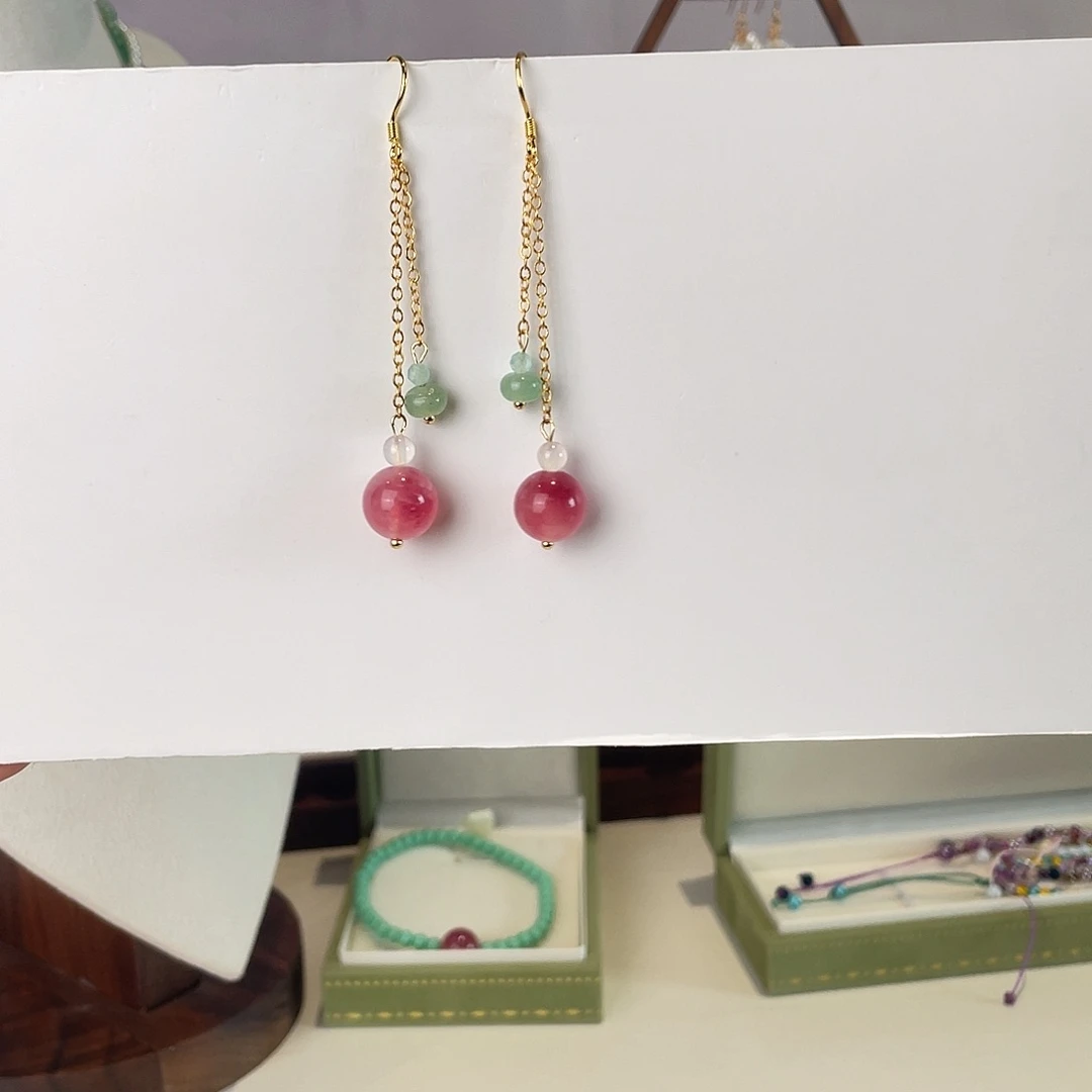 紫晶耳饰银S925镶嵌