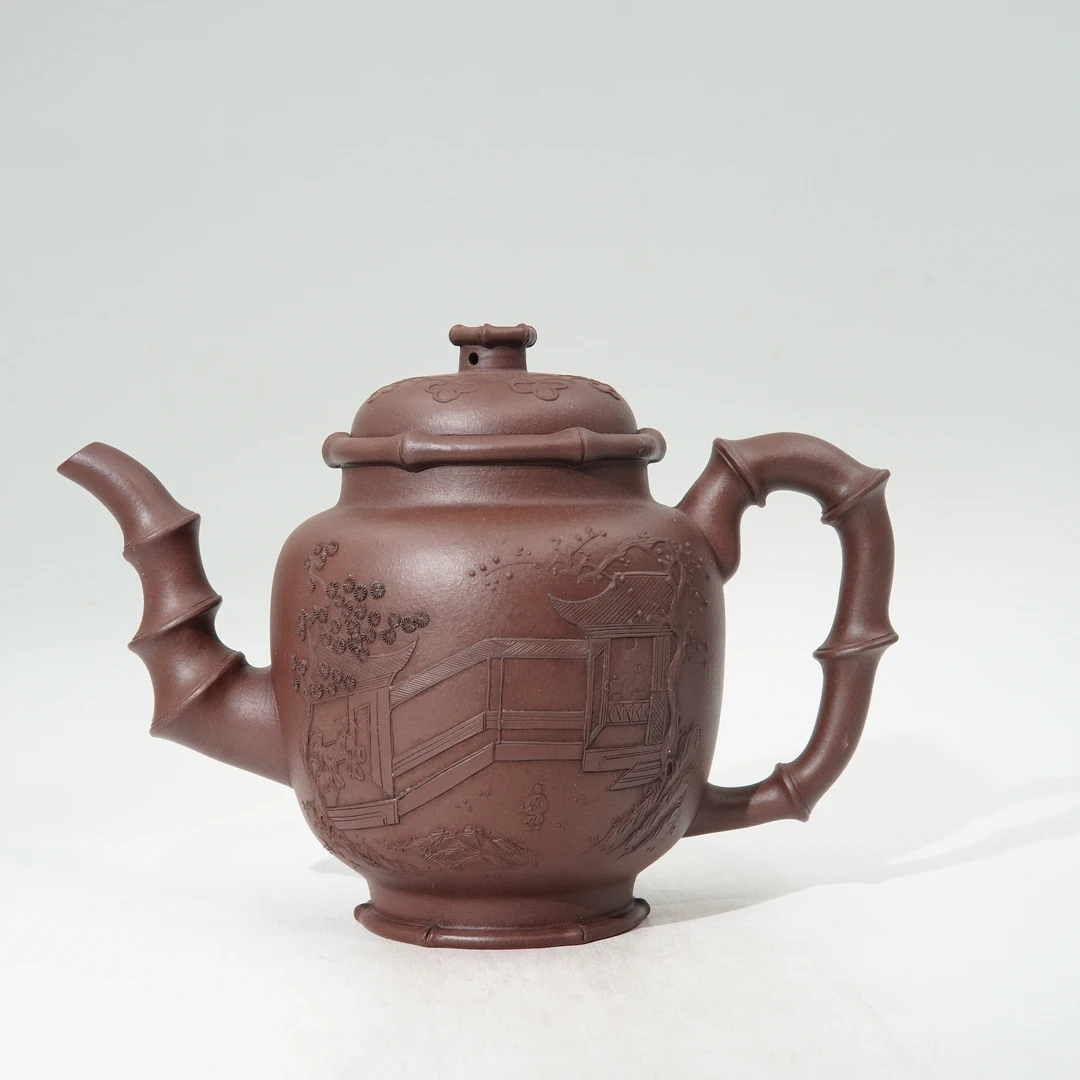 竹节宫灯壶-邵忠源-邵家老紫泥-600CC-PLSZY260102062