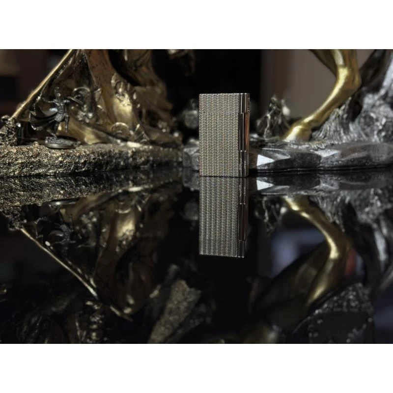 朗声钢音 L2麦穗纹（银色）高端  充气打火机 S